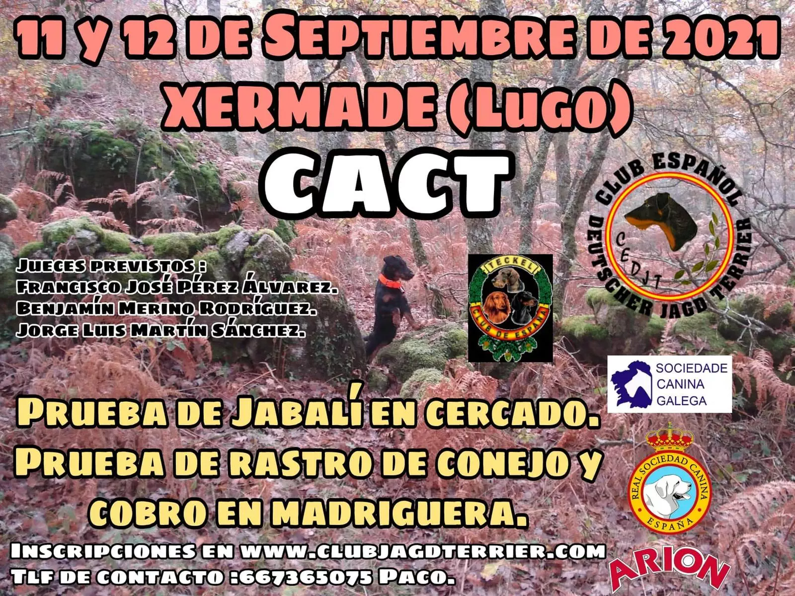 En este momento estás viendo CACT 11 y 12 de septiembre en Xermade y Asamblea General del Club